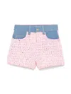 Billieblush Tweed Shorts In Rosa