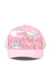Billieblush Floral-appliqué Baseball Cap In Pink