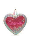 Billieblush Girls Iridescent Confetti Heart Backpack In White
