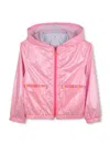 Billieblush Hooded Windbreaker In Pink
