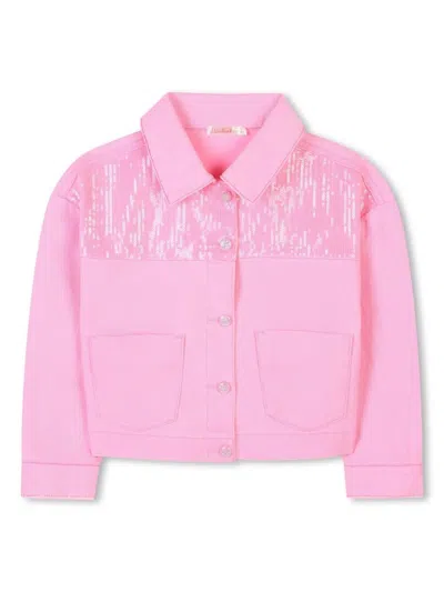 BILLIEBLUSH DENIM JACKET,U20887 462 PINK