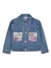Billieblush Sequin-embellished Jacket In Blue