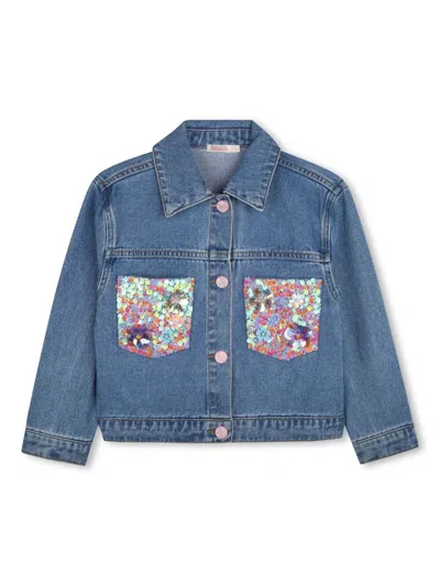 BILLIEBLUSH DENIM JACKET,U20914 Z25 DOUBLE STONE BRUSH
