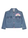 Billieblush Unicorn-embroidered Denim Jacket In Blue