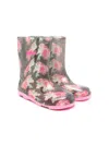 Billieblush Unicorn-print Boots In Pink