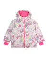 Billieblush Unicorn-patterned Padded Jacket In Multi