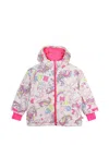 Billieblush Unicorn-patterned Padded Jacket In Pink