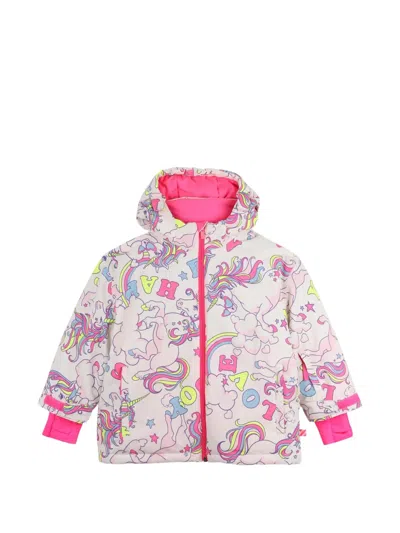 BILLIEBLUSH UNICORN-PRINT HOODED PADDED JACKET