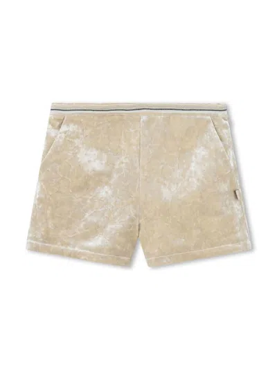 Billieblush Kids' Velvet Shorts In Neutrals