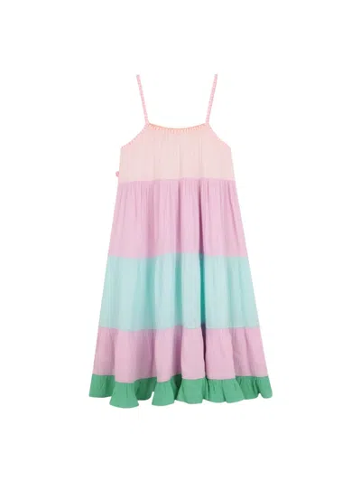 Billieblush Kids'  Vestito Con Bretelline In Multi