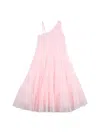 Billieblush Mini Dress With Floral Trimming For Girls In Pink