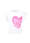 Billieblush White T-shirt For Girl With Heart In White