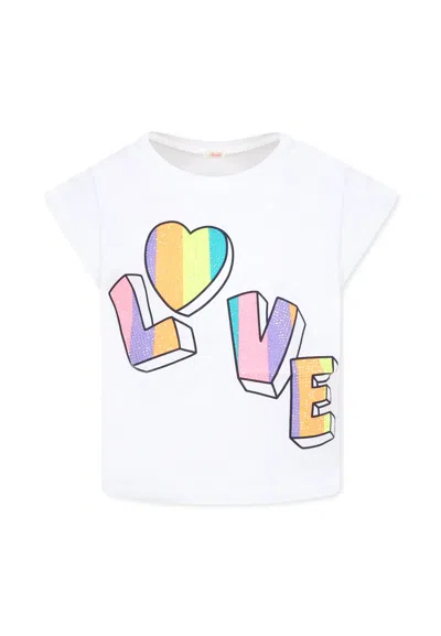 BILLIEBLUSH WHITE T-SHIRT FOR GIRL WITH HEART