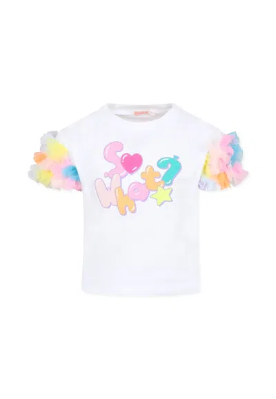 BILLIEBLUSH WHITE T-SHIRT FOR GIRL WITH WRITING