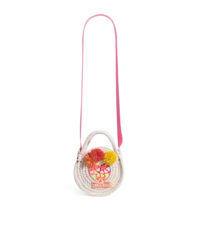 Billieblush Kids' Woven Top-handle Bag In Pink