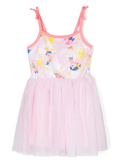 Billieblush Kids' X Disney Characters-print Mini Skirt In Pink