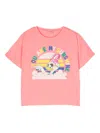 Billieblush Girls Pink Jersey Disney T-shirt In Pink