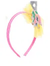 Billieblush Zebra-design Tulle Headband In Pink