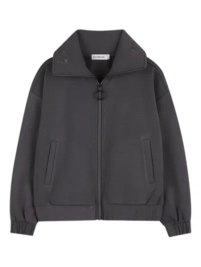 Billieblush Kids' Zip-fastening Sweater In Gray