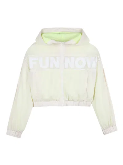 Billieblush Kids' Zip-fastening Windbreaker In Neutral