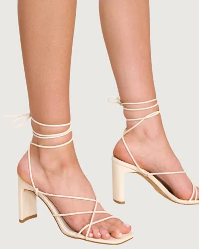 Billini Bea Heel Sandals In Bone In Neutral