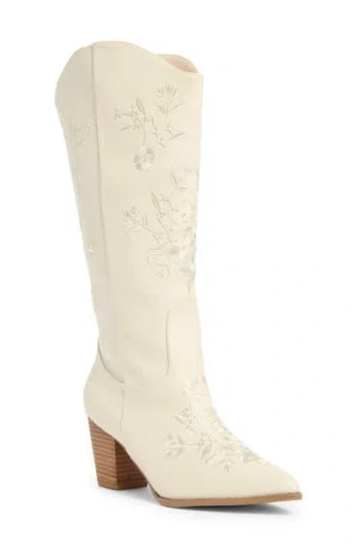 Billini Clementine Western Boot In White