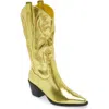 Billini Danilo Western Boot In Citrus Metallic
