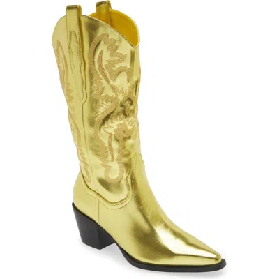 Billini Danilo Western Boot In Citrus Metallic