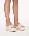 Billini Fran Sandals In Bone Croc In Multi