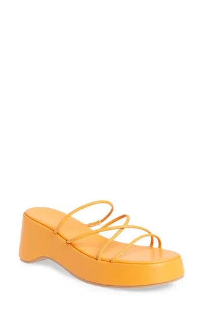 Billini Harris Platform Sandal In Tangerine