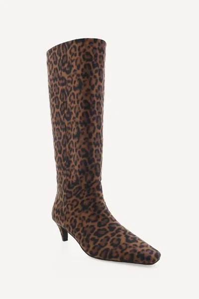 Billini Jovie Long Boot In Leopard In Brown