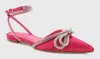 BILLINI LAINIE FLATS RASPBERRY SATIN IN PINK