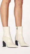 Billini Layori Ankle Boots In Ivory Croc