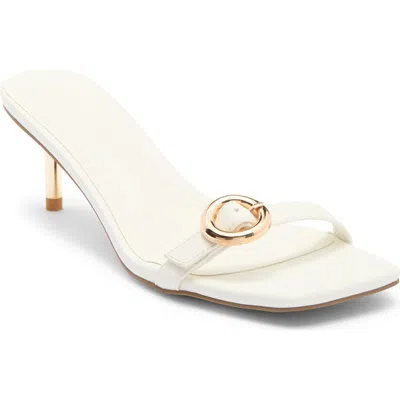 Billini Lyon Buckle Sandal In White