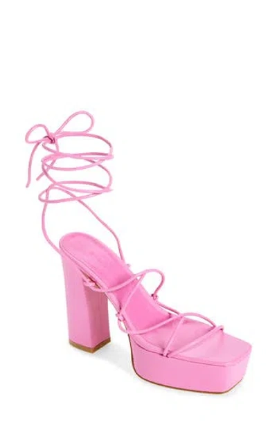 Billini Maude Strappy Platform Sandal In Rose