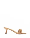 Billini Michelle Braided Strap Heels In Desert In Neutral