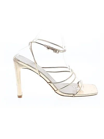 Pre-owned Billini Sandals In Gold