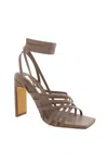 Billini Tahana Taupe Strappy Heel In Pecan In Beige