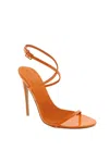 Shop Billini The Naked Sandal In Orange Patent In Multi