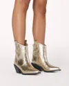 Billini Ulira Metallic Booties In Gold In Gold