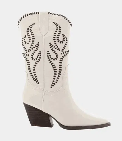 Billini Women's Avalee Western Ankle Boots In Ivory In Multi