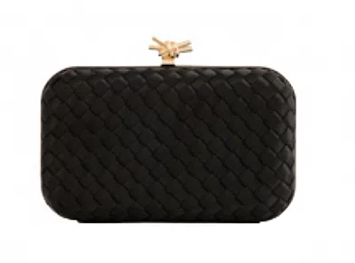 Billini Women's Braided Knot Clutch In Black In Purple