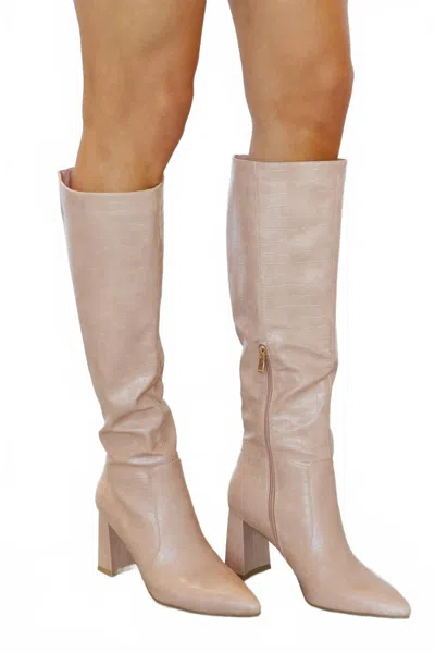 Billini Women's Charley Knee High Boots In Rose Clay In Neutral
