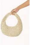 Billini Women's Clementine Handle Handbag In Natural Raffia In Multi