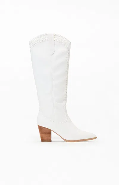 Billini Women's Finley Cowboy Boots In White In Multi