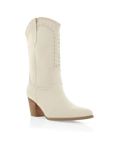 Billini Women's Fulya Western Boot In Ivory In White