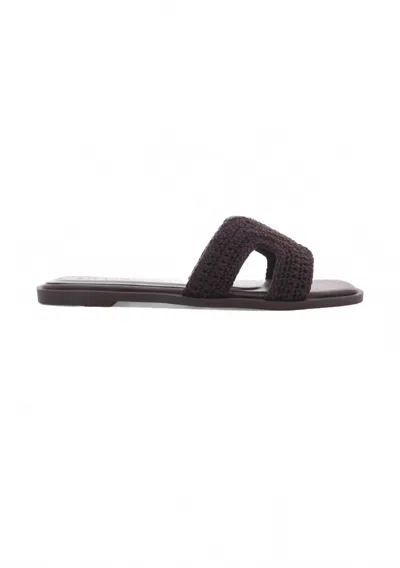 Billini Women's Gordy Sandal In Chocolate Crochet In Brown