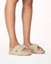Billini Women's Huxley Sandals In Cream Ribbed Terry In Multi