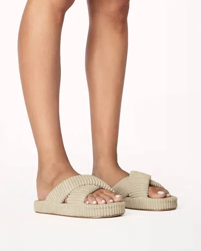 Billini Women's Huxley Sandals In Cream Ribbed Terry In Multi