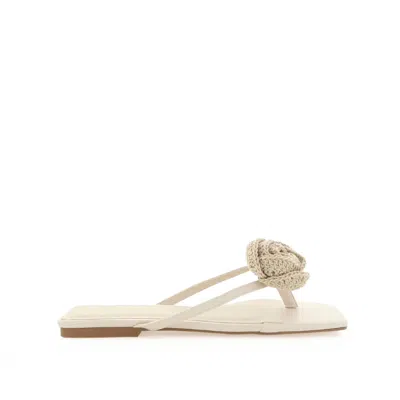 Billini Women's Idella Slide Sandal In Cream Crochet In Neutral